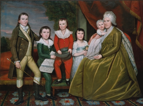 Mrs. Noah Smith and Children 1798  by Ralph Earl   1751-1801  The Metropolitan Museum of Art  New York  NY 64.309.1